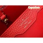 Louis Vuitton LV Women Capucines BB Handbag Scarlet Red Taurillon Cowhide Leather - Imagen 9