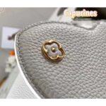 Louis Vuitton LV Women Capucines BB Handbag Snow White Taurillon Cowhide Leather - immagine 10