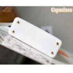 Louis Vuitton LV Women Capucines BB Handbag Snow White Taurillon Cowhide Leather - immagine 5