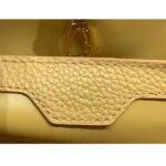 Louis Vuitton LV Women Capucines MM Handbag Arizona Brown Cognac Taurillon Leather - immagine 10