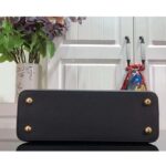 Louis Vuitton LV Women Capucines MM Handbag Black Fusain Cognac Taurillon Cowhide Leather - Bild 4