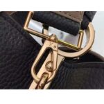 Louis Vuitton LV Women Capucines MM Handbag Black Fusain Cognac Taurillon Cowhide Leather - Bild 7