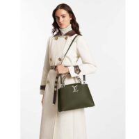 Louis Vuitton LV Women Capucines MM Handbag Taurillon Cowhide Leather Python Trim (6)