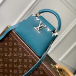Louis Vuitton LV Women Capucines Mini Handbag Green Taurillon Cowhide Leather - Image 2