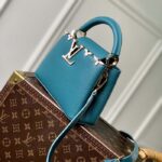Louis Vuitton LV Women Capucines Mini Handbag Green Taurillon Cowhide Leather - Image 4