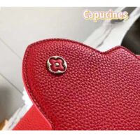 Louis Vuitton LV Women Capucines Mini Handbag Scarlet Red Taurillon Cowhide Leather (1)