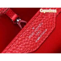 Louis Vuitton LV Women Capucines Mini Handbag Scarlet Red Taurillon Cowhide Leather (1)