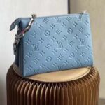 Louis Vuitton LV Women Coussin PM Handbag Ice Blue Lambskin Cowhide Leather - immagine 3