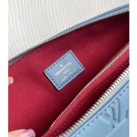 Louis Vuitton LV Women Coussin PM Handbag Ice Blue Lambskin Cowhide Leather (6)