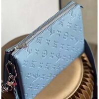 Louis Vuitton LV Women Coussin PM Handbag Ice Blue Lambskin Cowhide Leather (6)