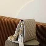 Louis Vuitton LV Women Coussin PM Handbag Silver Lambskin Cowhide Lining