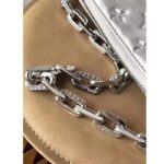 Louis Vuitton LV Women Coussin PM Handbag Silver Lambskin Cowhide Lining - Imagen 9