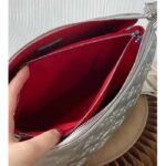 Louis Vuitton LV Women Coussin PM Handbag Silver Lambskin Cowhide Lining - Imagen 7