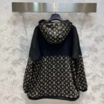 Louis Vuitton LV Men LV Monogram Jacquard Knit Jacket Silk Polyamide Elastane Black Brown - immagine 3