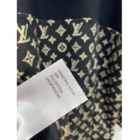 Louis Vuitton LV Women LV Monogram Jacquard Knit Jacket Silk Polyamide Elastane Black Brown (15)