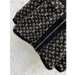Louis Vuitton LV Men LV Monogram Jacquard Knit Jacket Silk Polyamide Elastane Black Brown - immagine 7