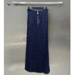 Louis Vuitton LV Women LV Monogram Silk Pleated Skirt Silk Navy - Bild 3