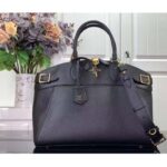 Louis Vuitton LV Women Lock It MM Black Taurillon Leather Smooth Calfskin Calf Leather - Image 2