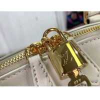 Louis Vuitton LV Women Lock It MM Crème Beige Taurillon Leather Calfskin Calf Leather (10)