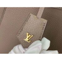 Louis Vuitton LV Women Lock It MM Earth Taurillon Leather Smooth Calfskin Calf Leather (2)
