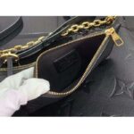 Louis Vuitton LV Women Loop Hobo Black Monogram Empreinte Embossed Grained Cowhide Leather - immagine 7