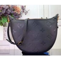 Louis Vuitton LV Women Loop Hobo Black Monogram Empreinte Embossed Grained Cowhide Leather (11)