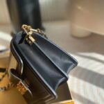 Louis Vuitton LV Women Mini Dauphine Handbag Black Epi Grained Cowhide Leather Microfiber Lining – Bild 6