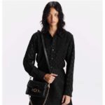 Louis Vuitton LV Women Mini Dauphine Handbag Black Epi Grained Cowhide Leather Microfiber Lining – Bild 13