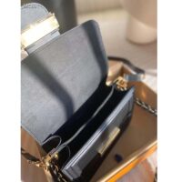 Louis Vuitton LV Women Mini Dauphine Handbag Black Epi Grained Cowhide Leather Microfiber Lining (1)