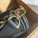 Louis Vuitton LV Women Mini Dauphine Handbag Black Epi Grained Cowhide Leather Microfiber Lining – Bild 8