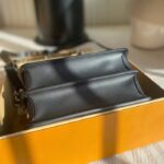 Louis Vuitton LV Women Mini Dauphine Handbag Black Epi Grained Cowhide Leather Microfiber Lining – Bild 5