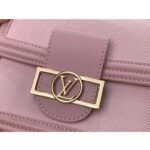 Louis Vuitton LV Women Mini Dauphine Handbag Pink Epi Grained Cowhide Leather - Image 9