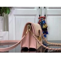 Louis Vuitton LV Women Mini Dauphine Handbag Pink Epi Grained Cowhide Leather (7)