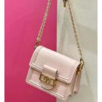 Louis Vuitton LV Women Mini Dauphine Handbag Pink Epi Grained Cowhide Leather - Image 2