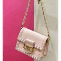 Louis Vuitton LV Women Mini Dauphine Handbag Pink Epi Grained Cowhide Leather (7)