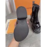 Louis Vuitton LV Women Moonlight Ankle Boot Black Patent Calf Leather Side Zip Padded Footbed Rubber – Bild 4