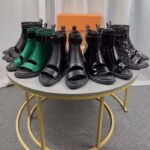 Louis Vuitton LV Women Moonlight Ankle Boot Black Patent Calf Leather Side Zip Padded Footbed Rubber – Bild 5