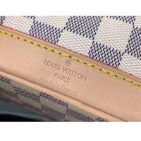 Louis Vuitton LV Women Nano Noé Bucket Bag Dragon Fruit Pink Damier Azur Coated Canvas (5)
