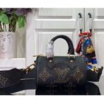Louis Vuitton LV Women Nano Speedy Bag Black Monogram Empreinte Grained Cowhide Leather – Bild 2