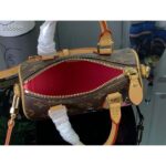 Louis Vuitton LV Women Nano Speedy Bag Pink Monogram Coated Canvas Cowhide Leather - Imagen 6