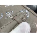 Louis Vuitton LV Women Nice Mini Toiletry Pouch Gray Mahina Perforated Calfskin Leather - Image 9