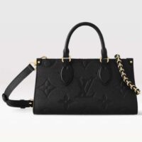 Louis Vuitton LV Women OnTheGo East West Black Embossed Grained Cowhide Leather (8)