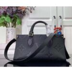 Louis Vuitton LV Women OnTheGo East West Black Embossed Grained Cowhide Leather - Image 3