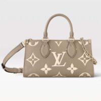 Louis Vuitton LV Women OnTheGo East West Dove Cream Embossed Grained Cowhide Leather (1)