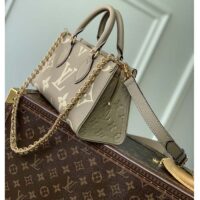 Louis Vuitton LV Women OnTheGo East West Dove Cream Embossed Grained Cowhide Leather (1)