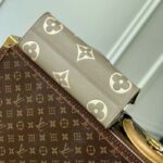 Louis Vuitton LV Women OnTheGo East West Dove Cream Embossed Grained Cowhide Leather - Image 7