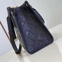 Louis Vuitton LV Women Onthego PM Black Monogram Empreinte Grained Cowhide Leather Studs (6)