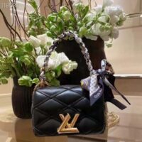 Louis Vuitton LV Women Pico GO-14 Black Lamb Leather Lambskin Cowhide Leather (17)