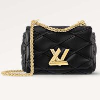 Louis Vuitton LV Women Pico GO-14 Black Lamb Leather Lambskin Cowhide Leather (17)