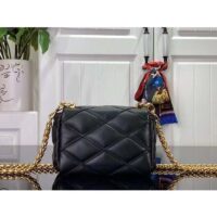 Louis Vuitton LV Women Pico GO-14 Black Lamb Leather Lambskin Cowhide Leather (17)